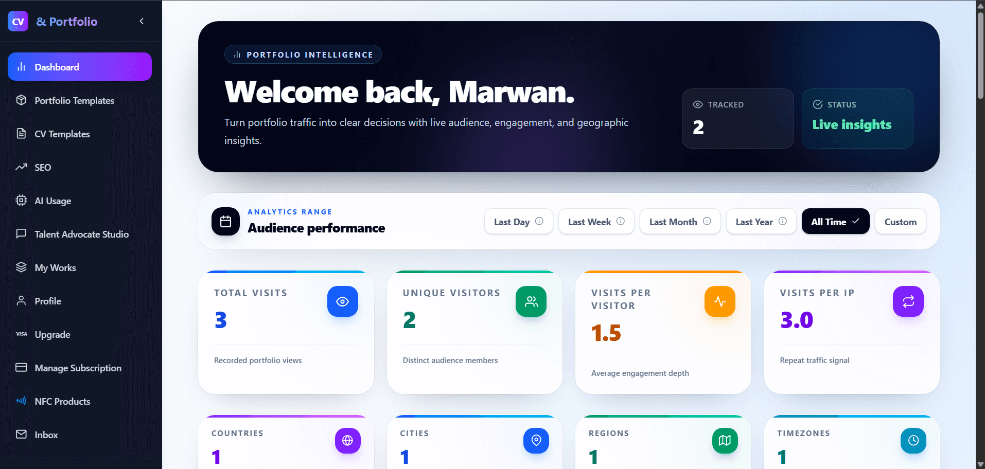 Portfolio Editor Preview