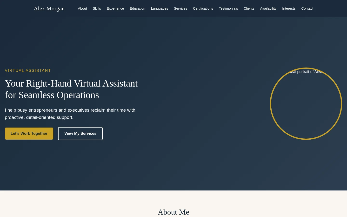 My portfolio portfolio preview